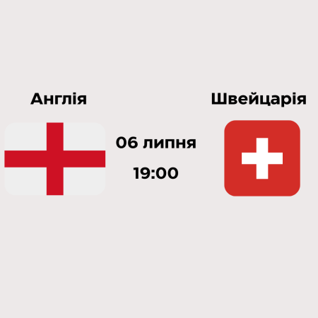 Прогнози букмекерів та Ставки на матч Англія – Швейцарія 1/4 фіналу Євро 2024