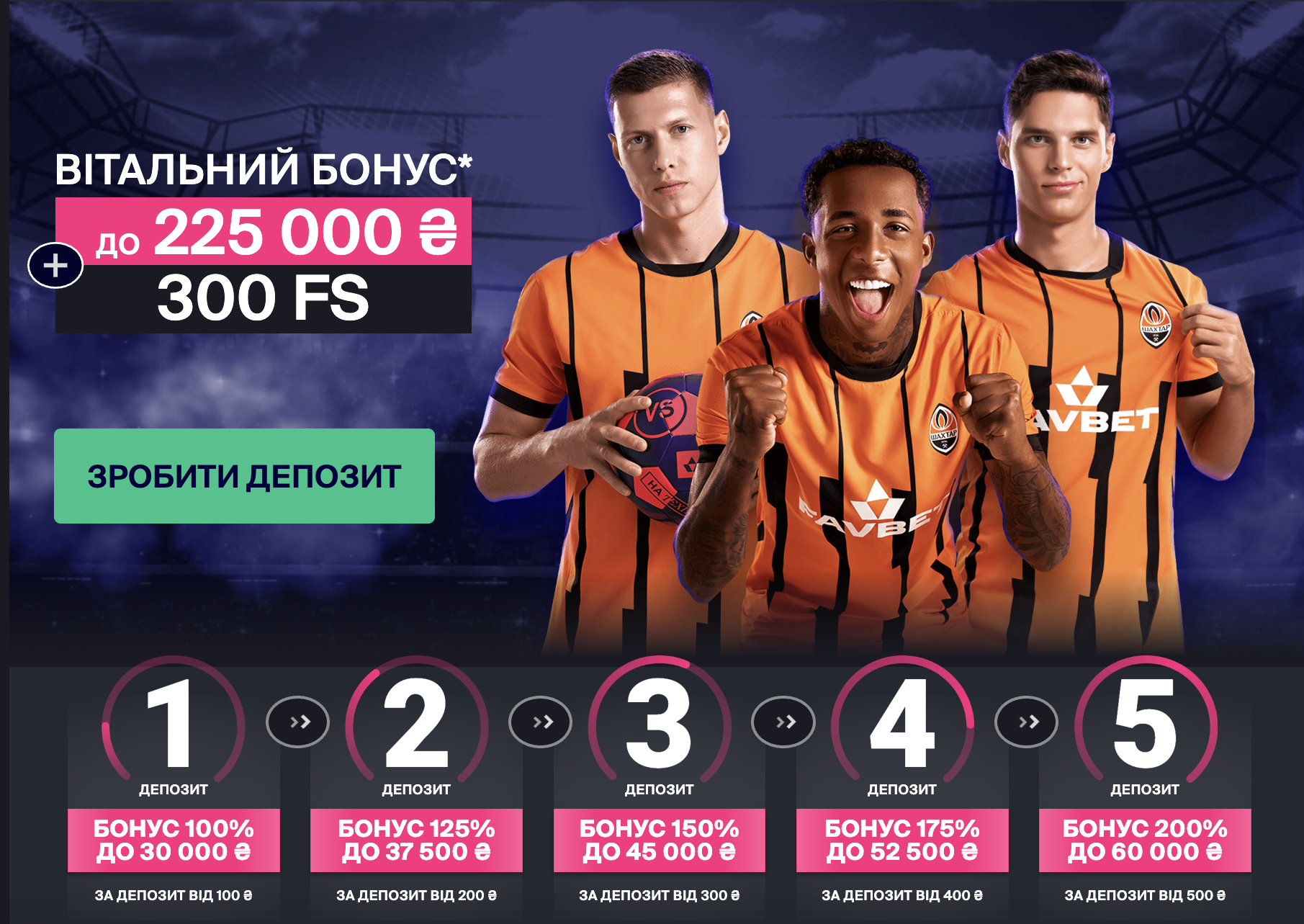 фавбет вітальний бонус